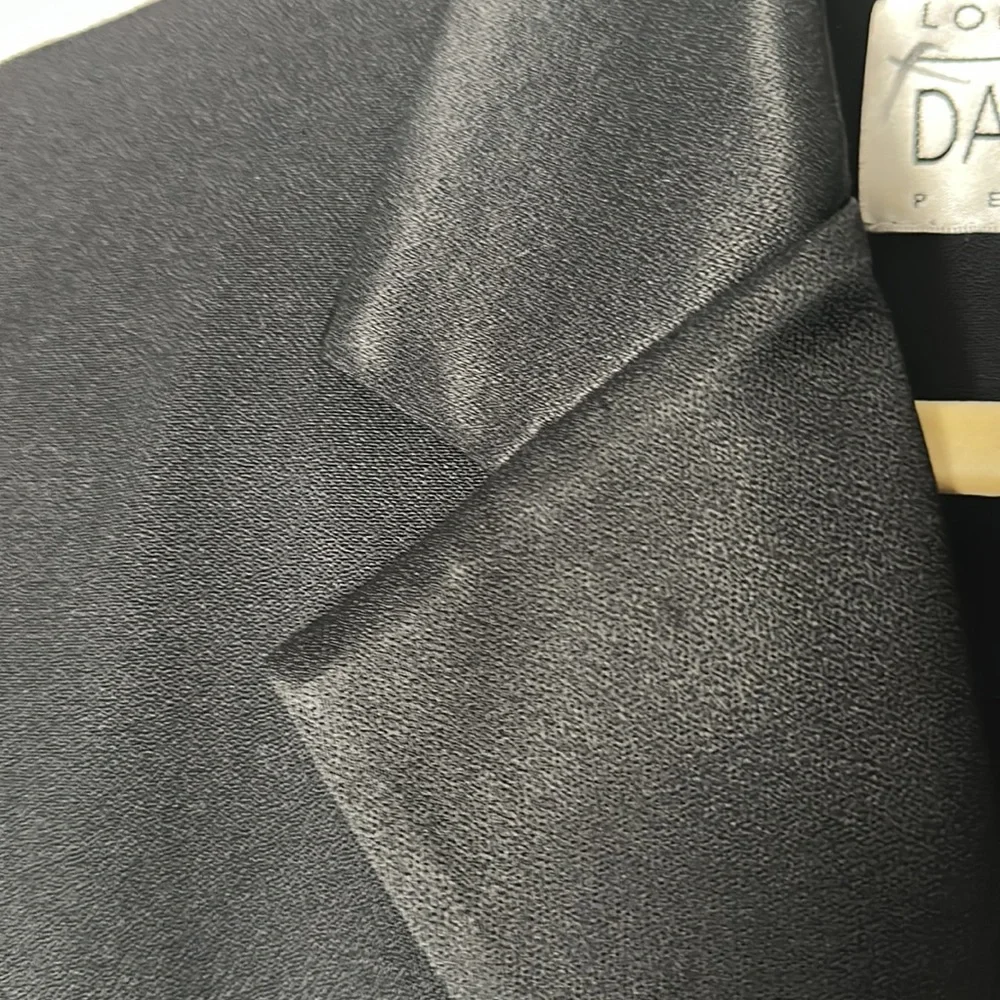 Lois Snyder DANI MAX blazer black 8 petite VINTAGE dress length above knees